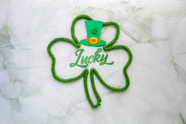 istock Lucky word - St. Patrick's day lettering. 1307801450