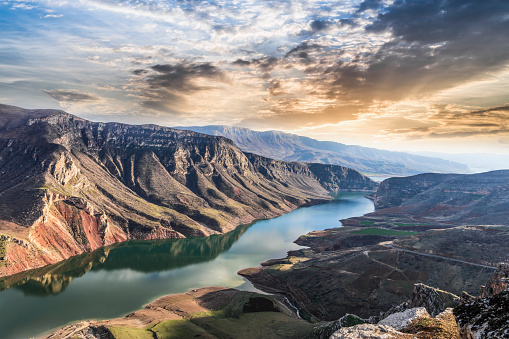 Botan River and valley in Siirt Province/TURKEY