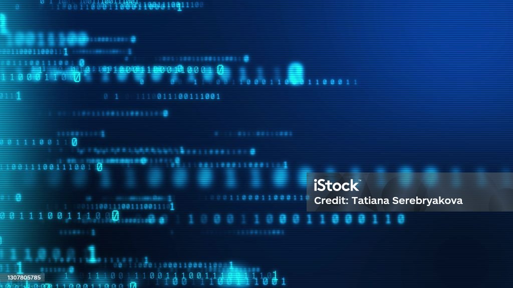 Binary Code Digital Information Technology Background Seamless Loop ...