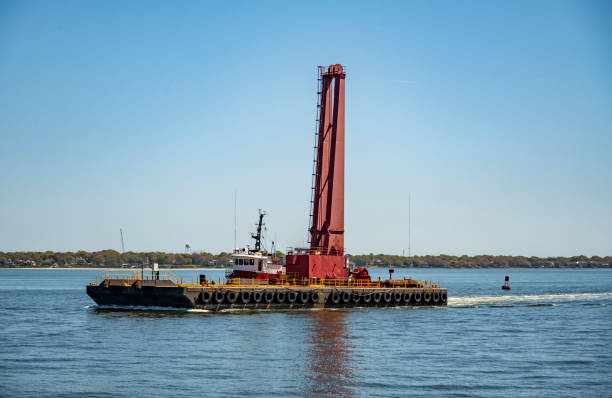 istock A floating dock, floating pier or floating jetty is a platform on the sea 1307806579