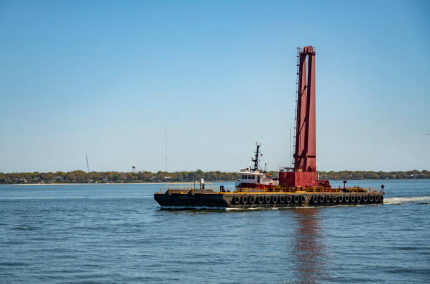 istock A floating dock, floating pier or floating jetty is a platform on the sea 1307806628