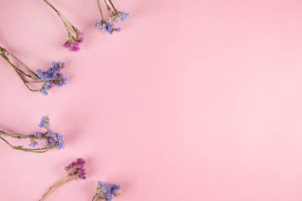 istock blue with purple flower on table 1307808892