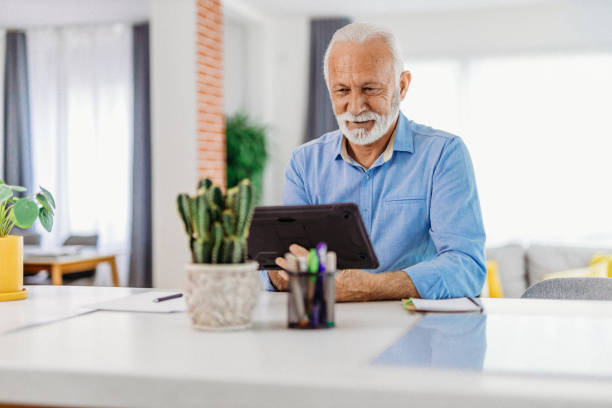 istock Senior at home 1307811181