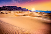 Sand Dunes Death Valley sunet