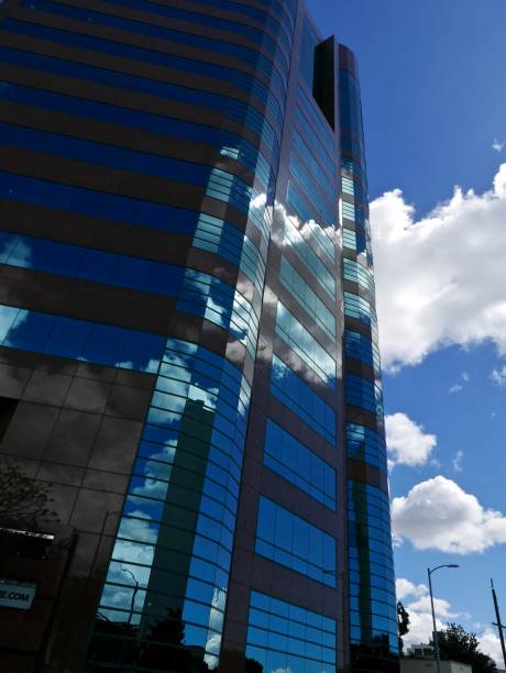 istock Skyscrapers against Blue Sky 1307821270