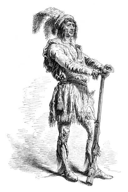 ilustraciones, imágenes clip art, dibujos animados e iconos de stock de jefe de seminole osceola florida 1870 - chief sitting bull
