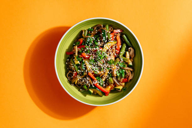 istock noodles with shrimps, mushrooms and fish 1307830681