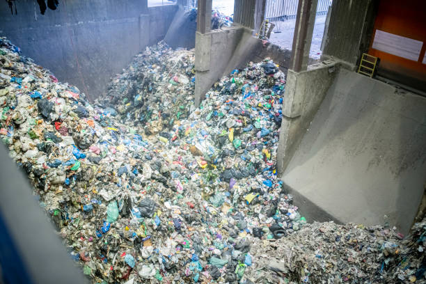 istock Mechanical Grabber in Use at Waste Management Facility 1307840858