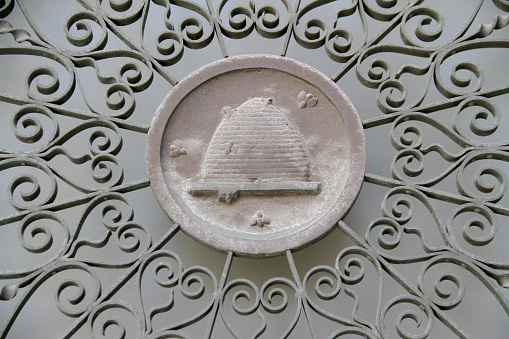 Details on a grill in Salt Lake City