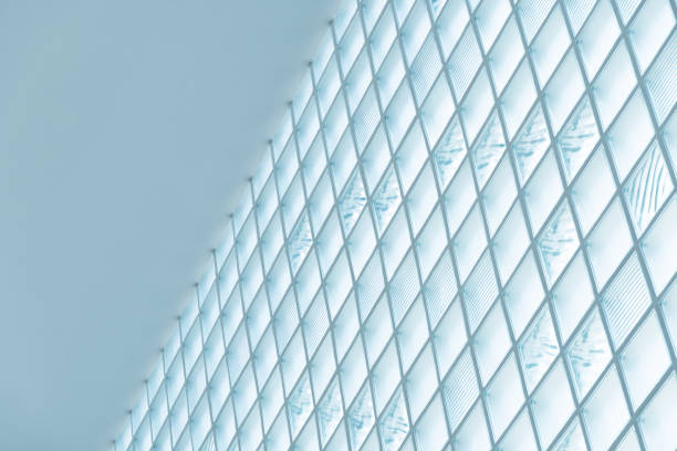 istock pastel blue geometric architecture building abstract background 1307847003