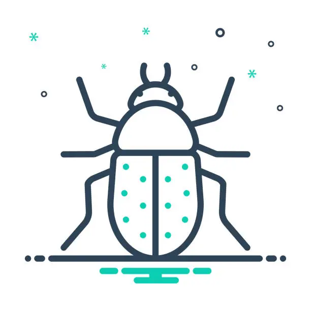 Vector illustration of Beetle bug