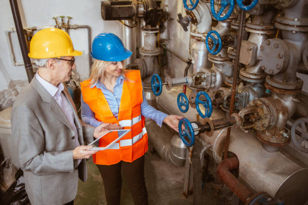 istock Teamwork in the boiler room 1307848576