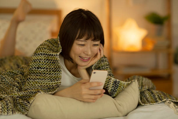 Young woman spending time at home
