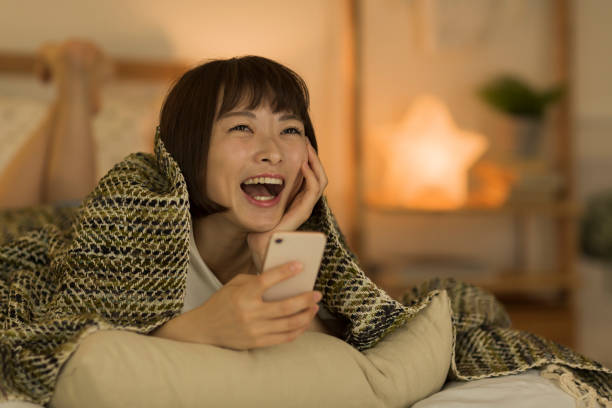istock Young woman spending time at home 1307852880
