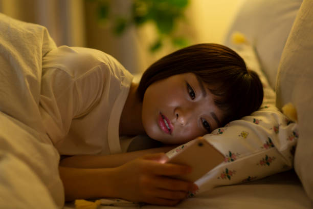 Young woman spending time at home