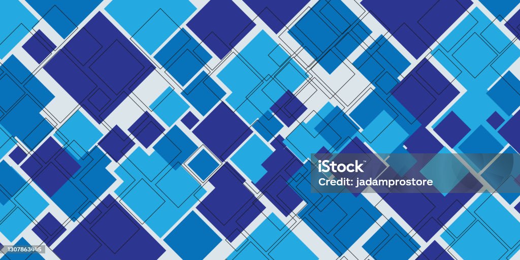 Abstract Blue Color Square Abstract Blue Square Background Stock Illustration - Download Image Now ...