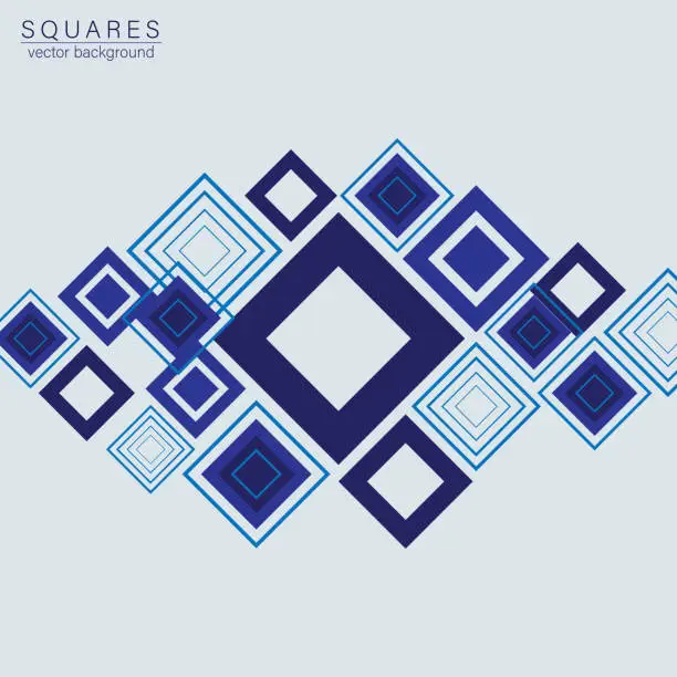 Square Shape Blue Vector Blue illustration Royalty-free Stock Vector Images