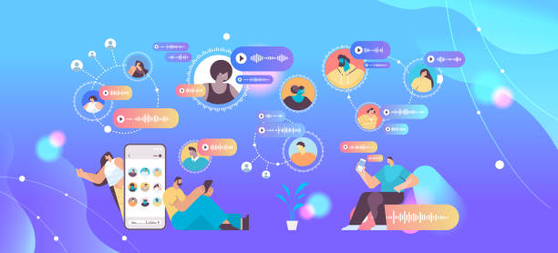 istock people communicate by voice messages audio chat application social media online communication 1307865046