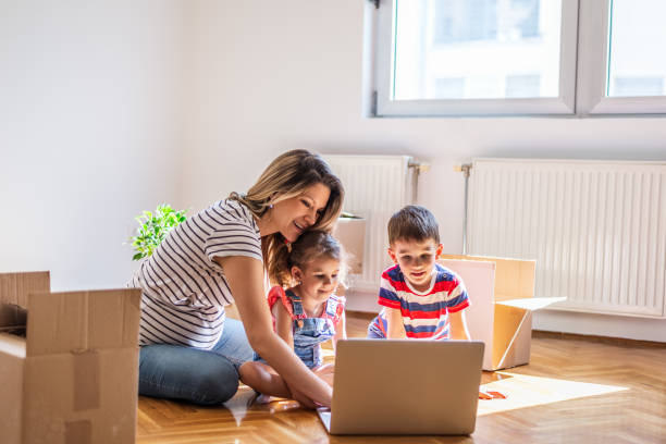 istock Family moving into new home 1307872797
