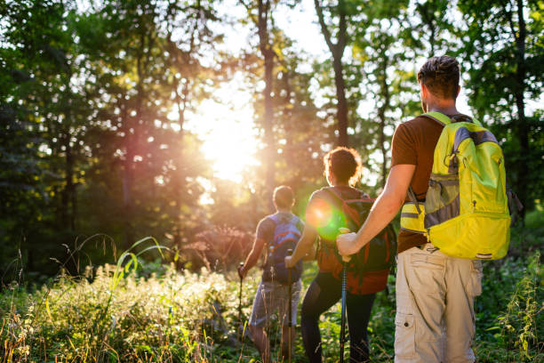 istock Friends climbing the mountain 1307875128