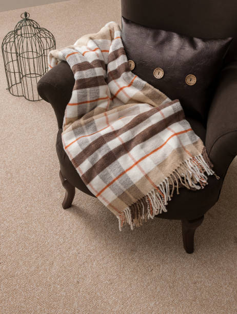 istock modern home style armchair blanket pillow 1307885302