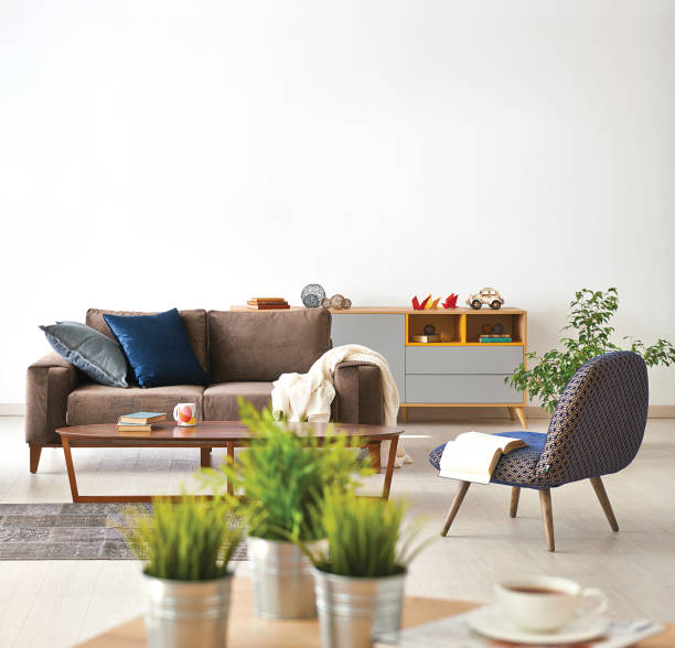istock modern home interior living room white wall and sofa armchair frame 1307886037