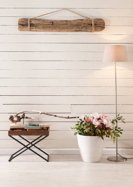 istock modern home interior corner white textured wall and window stairs 1307893705
