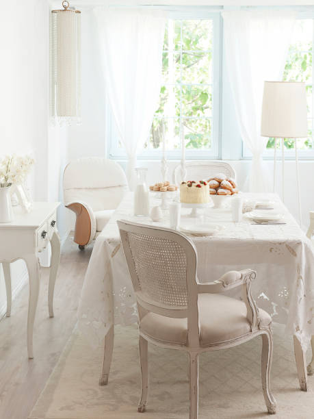 istock modern home living room dining desk white background chair commode 1307894399