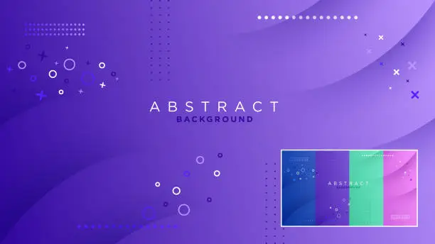 Vector illustration of Purple abstract background with wave design vector illustration.