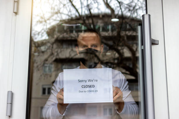 istock Sorry, we're closed due to Coronavirus! 1307896511