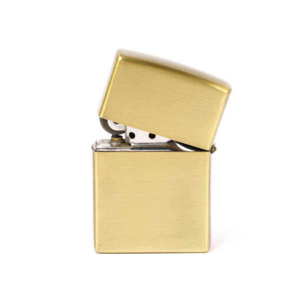 istock Metal lighter in classic style isolated on white background. 1307896916