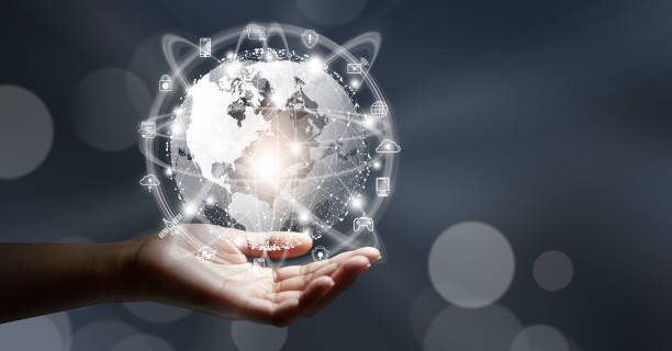 istock New world business connection concept. 1307898962