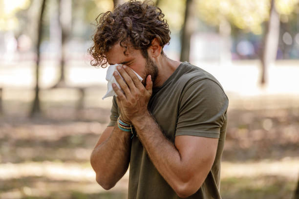 istock Young Man Caught a Flu Virus and High Temperature. 1307899298