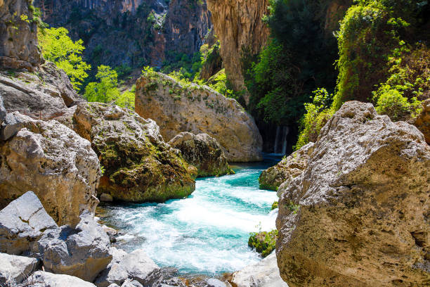 istock Waterfall in nature, Turkey 1307909798