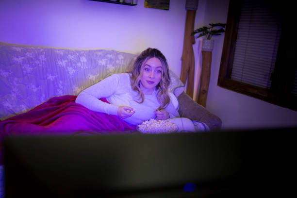 istock Watching my favorite TV show 1307913989