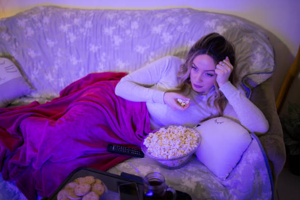 istock Watching my favorite TV show 1307914879