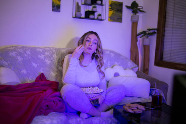 istock Watching my favorite TV show 1307914887