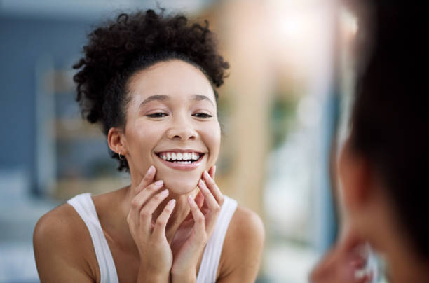 istock Waking up and seeing no pimples makes me happy 1307918370
