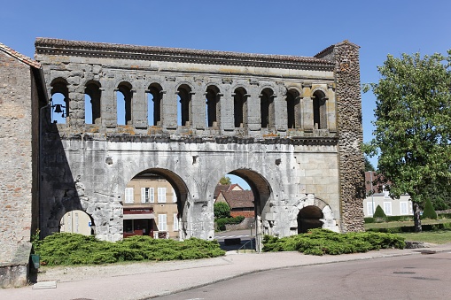 Saint Andre roman gate in Autun, France