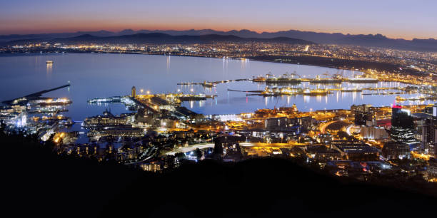 istock Aerial, dawn panoramic of Table Bay in Cape Town 1307922253