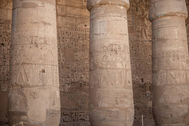istock The columns of Medinet Habu temple 1307926466