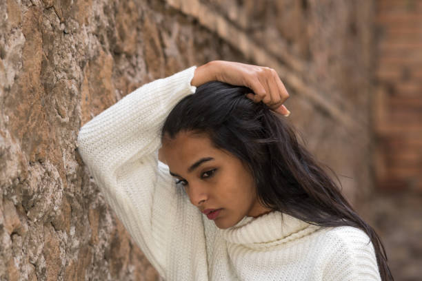 istock Young brunette woman portrait 1307929470