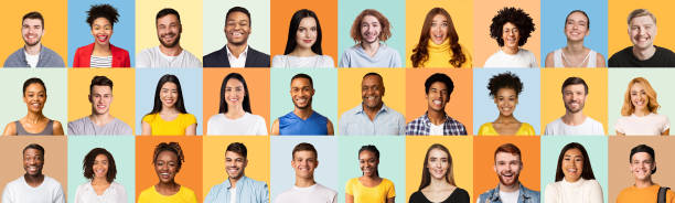 istock Collage Of People Portraits, Cheerful Millennials Posing Over Different Backgrounds 1307930455