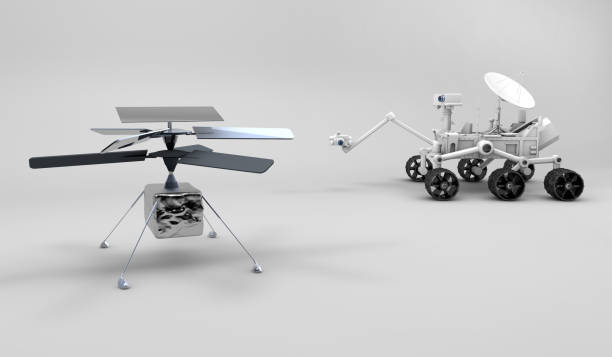 istock Mars Rover and New Mars Helicopter in The Lab 1307930743