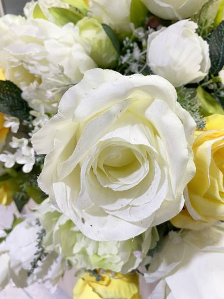 istock beautiful fabric rose flower 1307934368