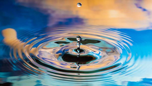Free Stock Photo of Close-up of flowing water forming gentle ripples ...