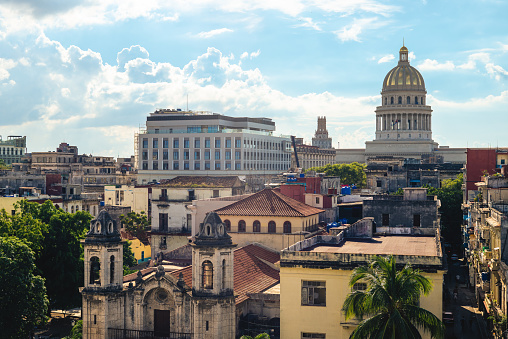 skyline of Havana, or Habana, the capital of Cuba
