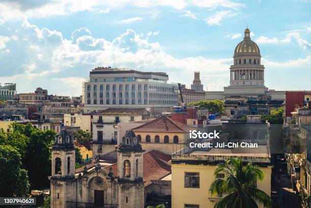 National Capitol Building Stock Photo - Download Image Now - Havana, Street, Cuba