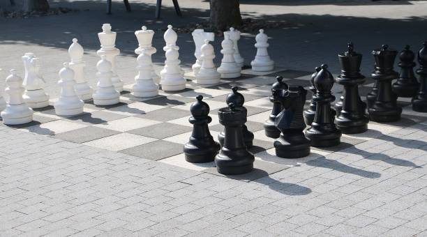 istock a large chess playground in the parkis reday for playing 1307942864