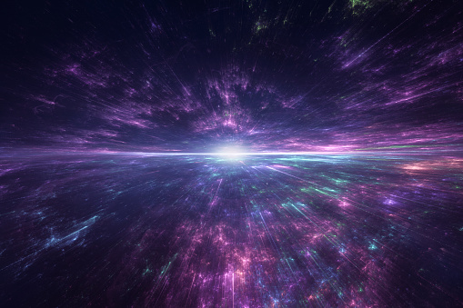 Star explosion in a galaxy of an unknown universe far far away